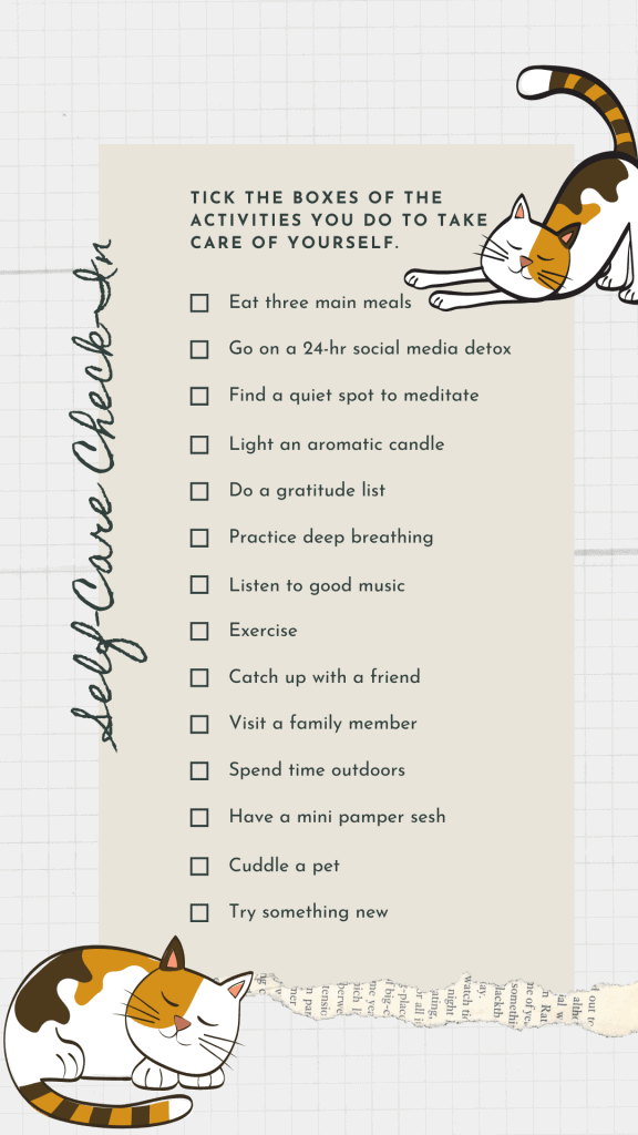 Self Care Checklist